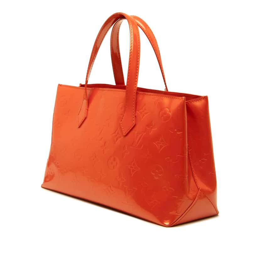 Louis Vuitton Monogram Vernis Wilshire PM Red Leather Good condition - Back View