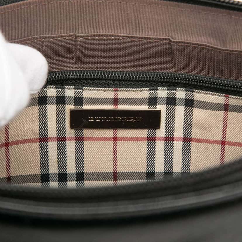 Burberry Leather Shoulder Bag Black Leather Very good condition - Box View