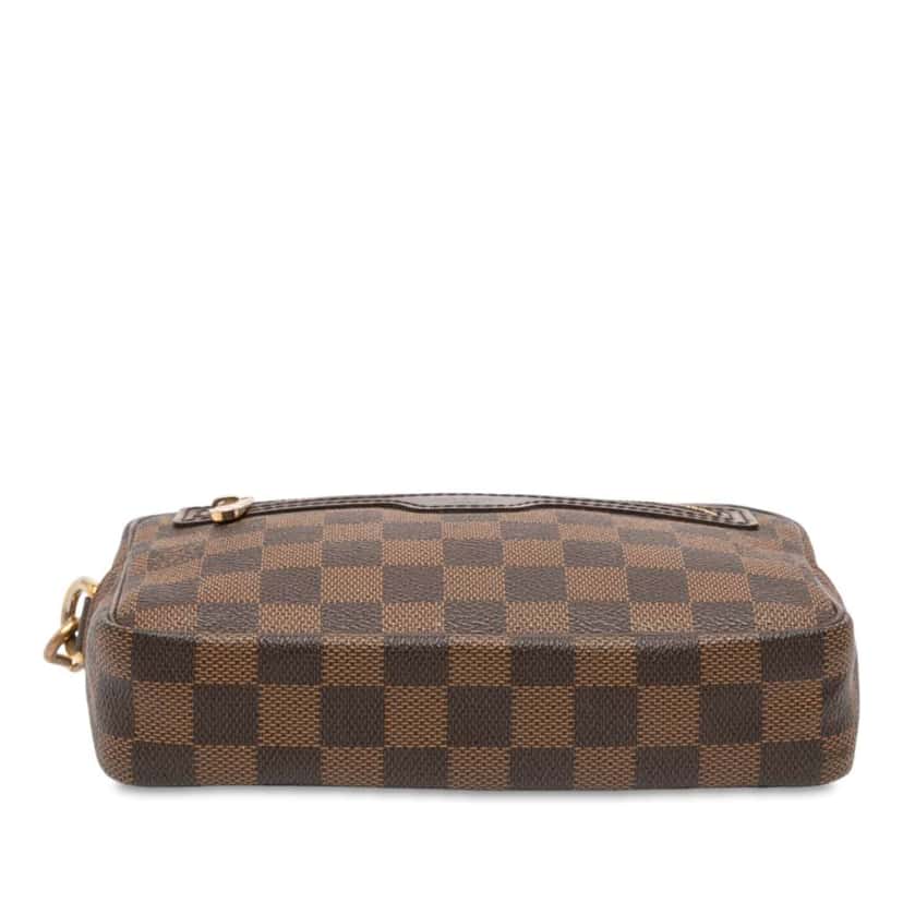 Louis Vuitton Damier Ebene Pochette Billets Macao Brown Good condition - Inside View