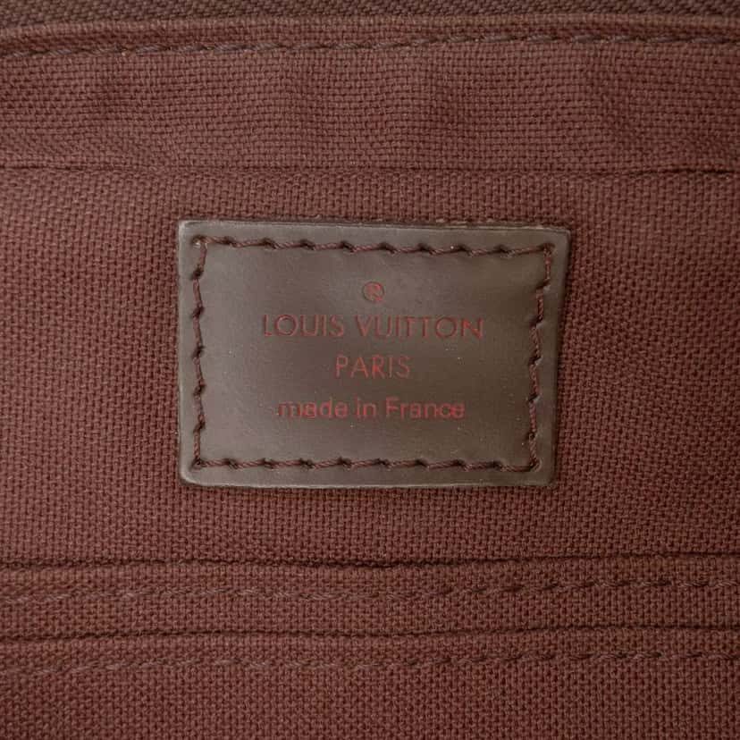 Louis Vuitton Damier Ebene Pochette Billets Macao Brown Good condition - Box View