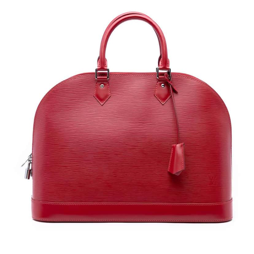 Louis Vuitton Epi Alma GM Red Leather Good condition - Front View