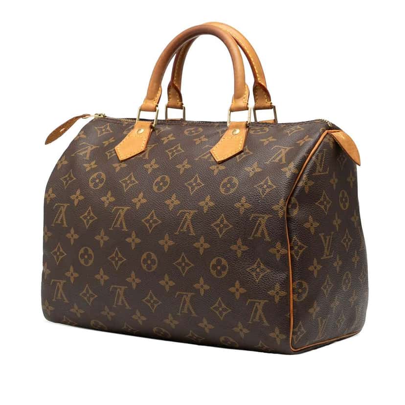 Louis Vuitton Monogram Speedy 30 Brown Good condition - Back View