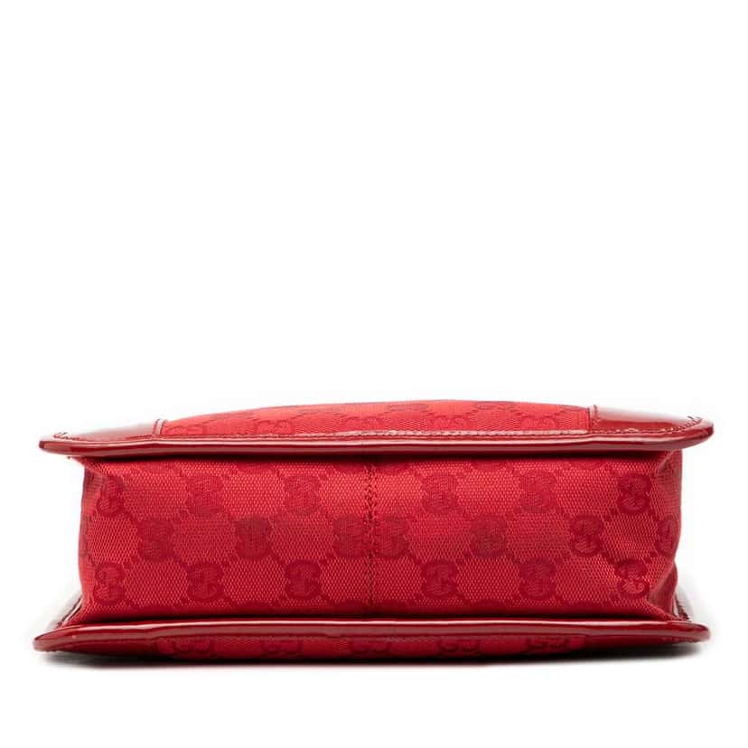 Gucci GG Canvas Handbag Red Canvas Fair condition - Inside View
