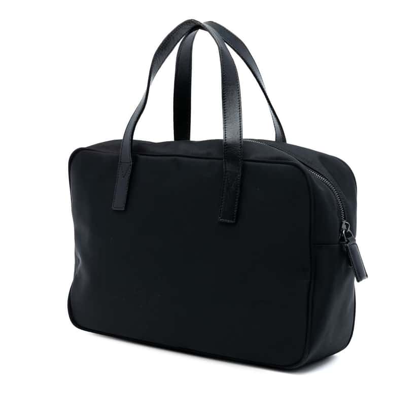 Fendi Nylon FF Handbag Black Good condition - Back View