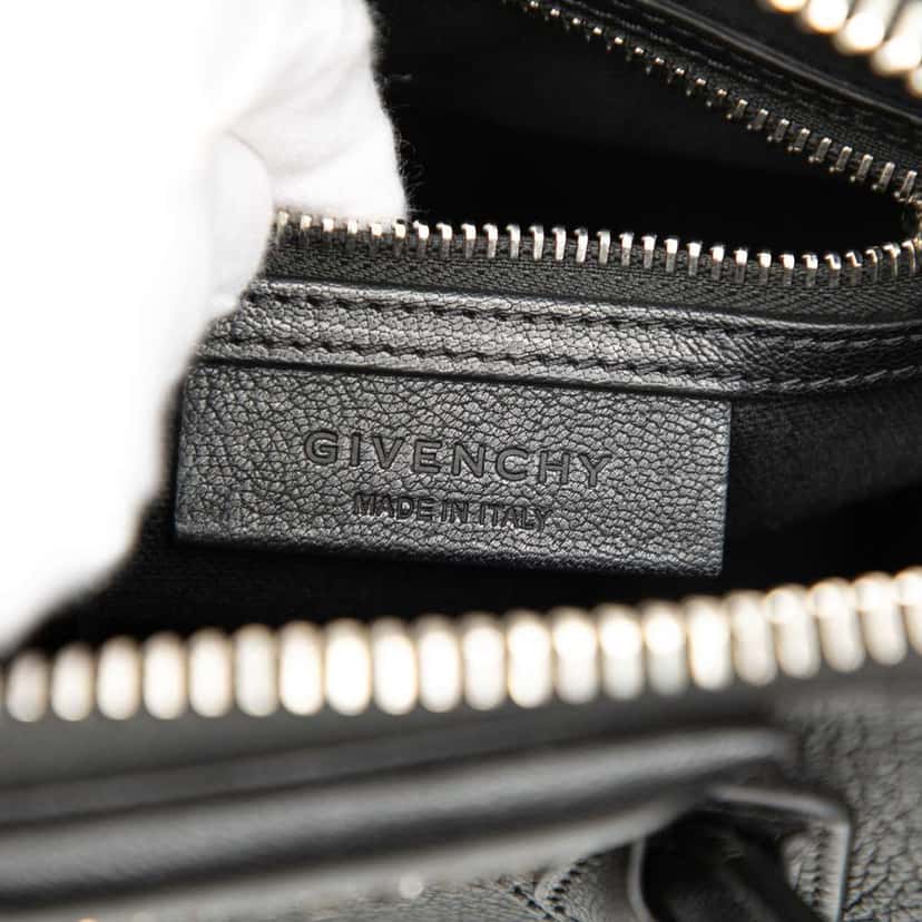 Givenchy Mini Sugar Goatskin Antigona Satchel Black Leather Good condition - Box View