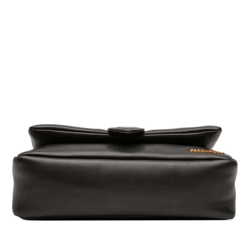 Jacquemus Padded Lambskin Le Bambimou Satchel Black Leather Good condition - Inside View