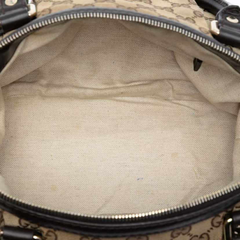 Gucci GG Canvas Sukey Satchel Brown Canvas Good condition - Model View