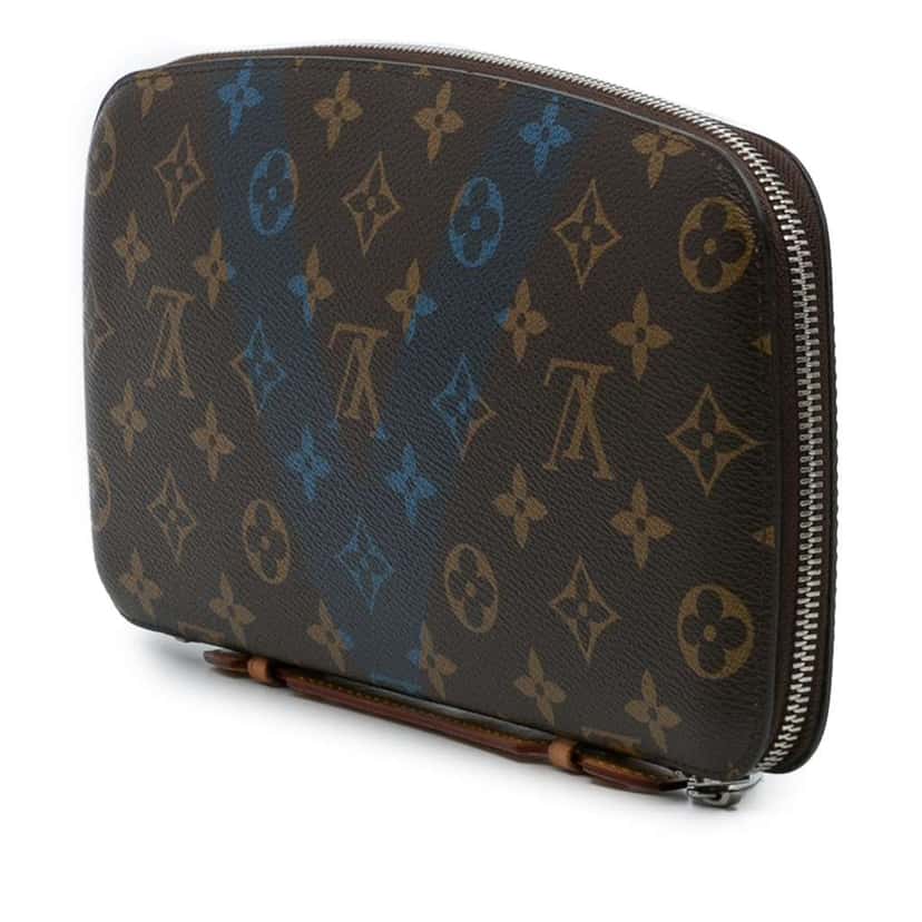 Louis Vuitton Monogram V Line Atoll Organizer Brown Good condition - Back View