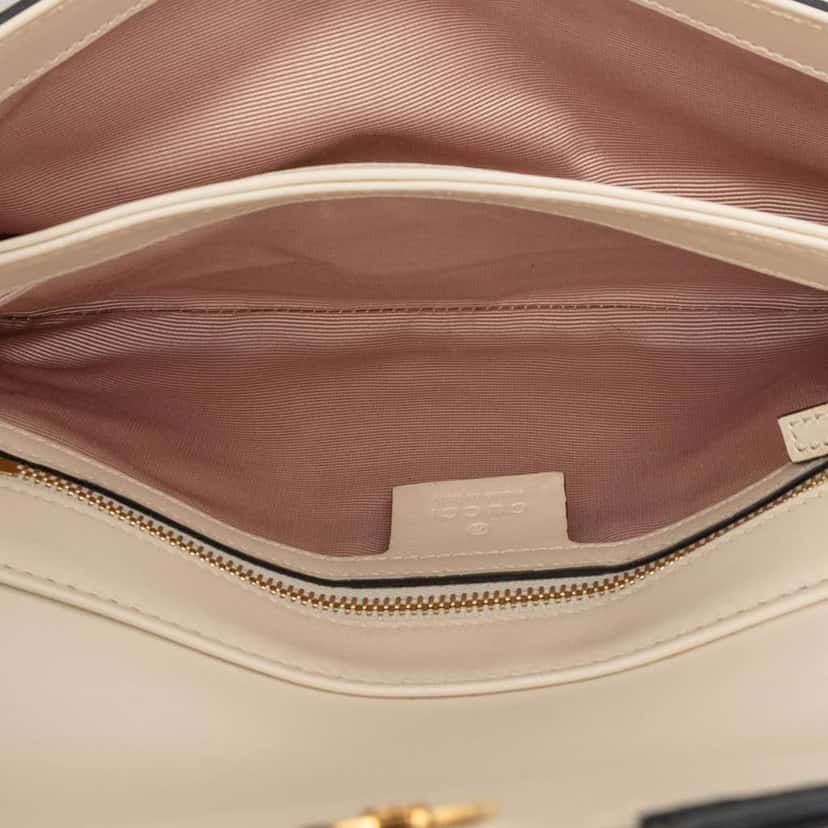 Gucci Small Bicolor Leather Arli Crossbody Brown Leather Good condition - Model View