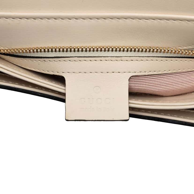 Gucci Small Bicolor Leather Arli Crossbody Brown Leather Good condition - Box View