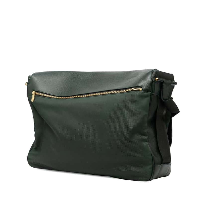 Louis Vuitton Taiga Dersou Green Leather Good condition - Back View