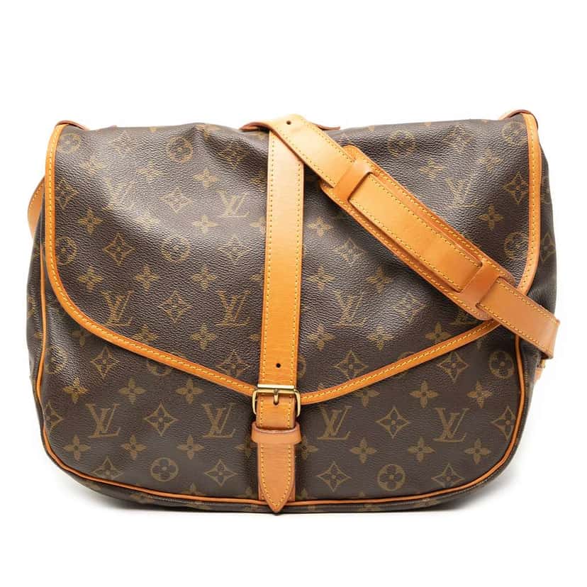 Louis Vuitton Monogram Saumur 35 Brown Fair condition - Front View