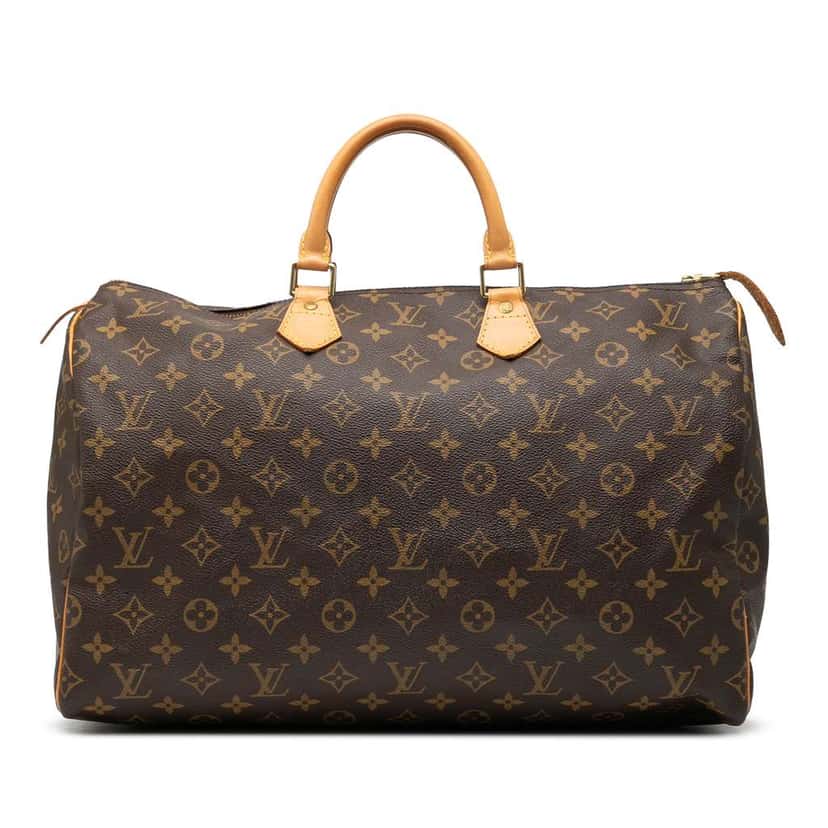 Louis Vuitton Monogram Speedy 40 Brown Good condition - Front View