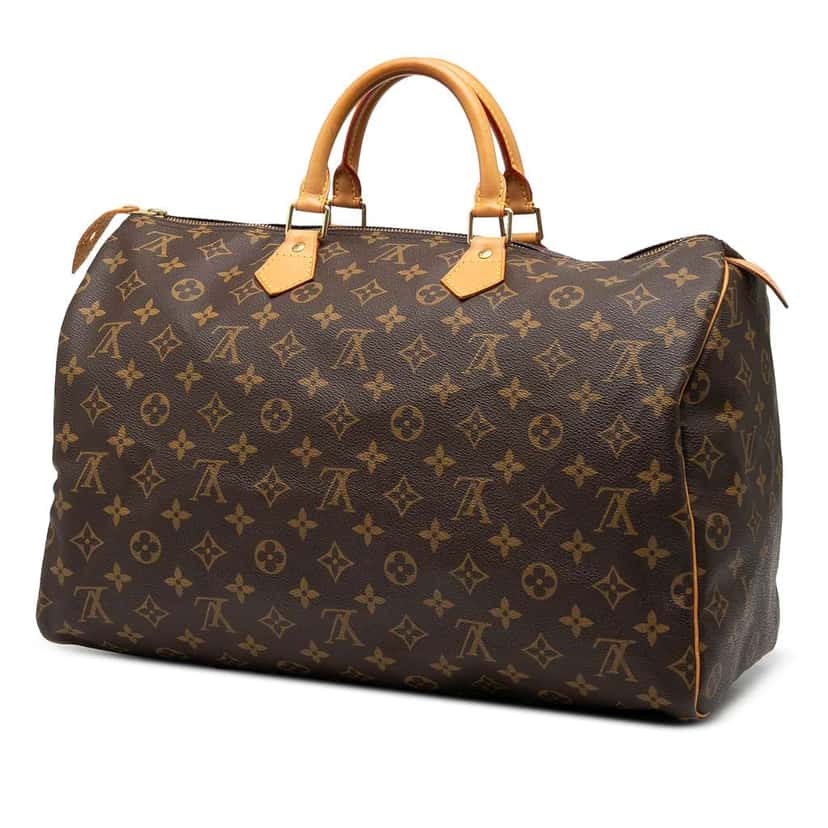 Louis Vuitton Monogram Speedy 40 Brown Good condition - Back View
