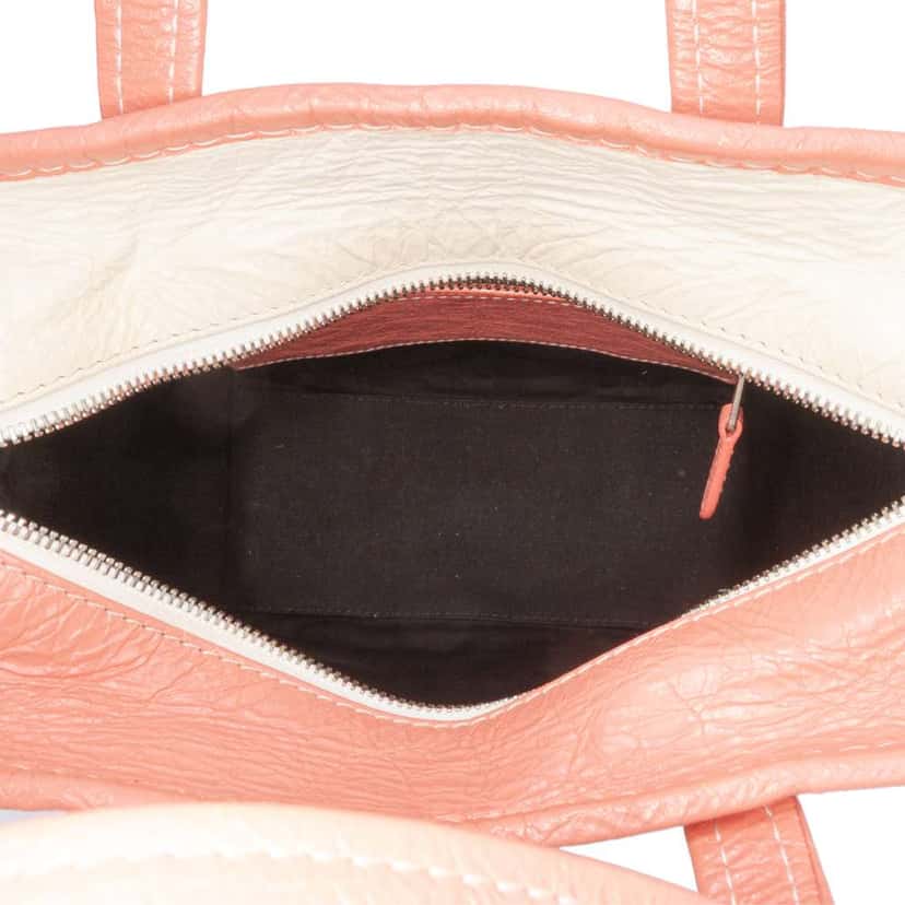 Balenciaga XS Lambskin Bazar Shopper Satchel Pink Leather Very good condition - Model View