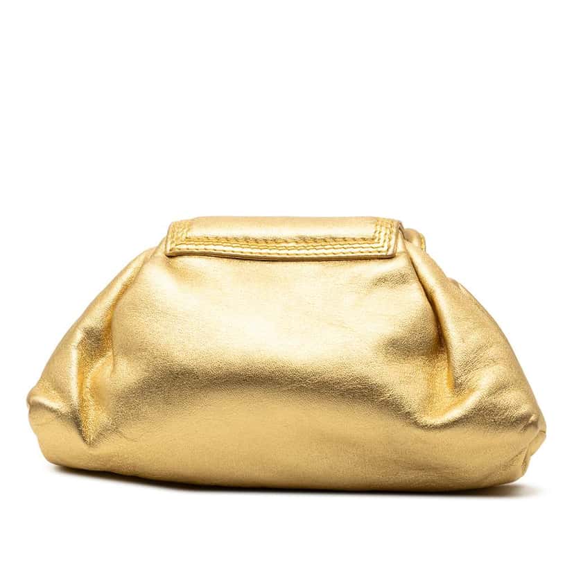 Loewe Mini Nappa Tassel Crossbody Gold Leather Good condition - Back View
