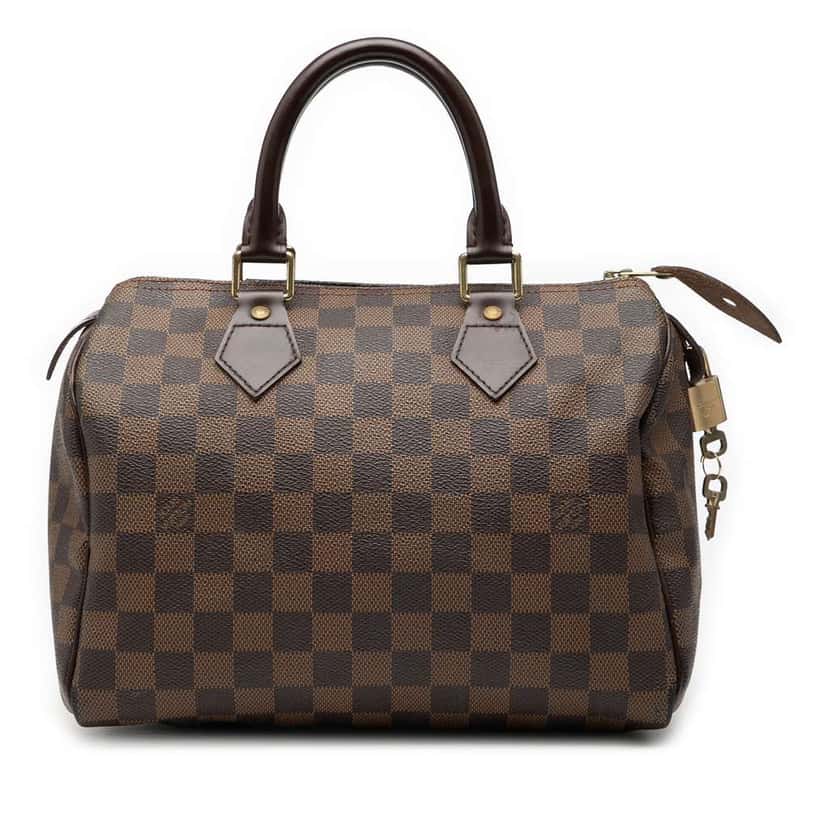 Louis Vuitton Damier Ebene Speedy 25 Brown Good condition - Front View