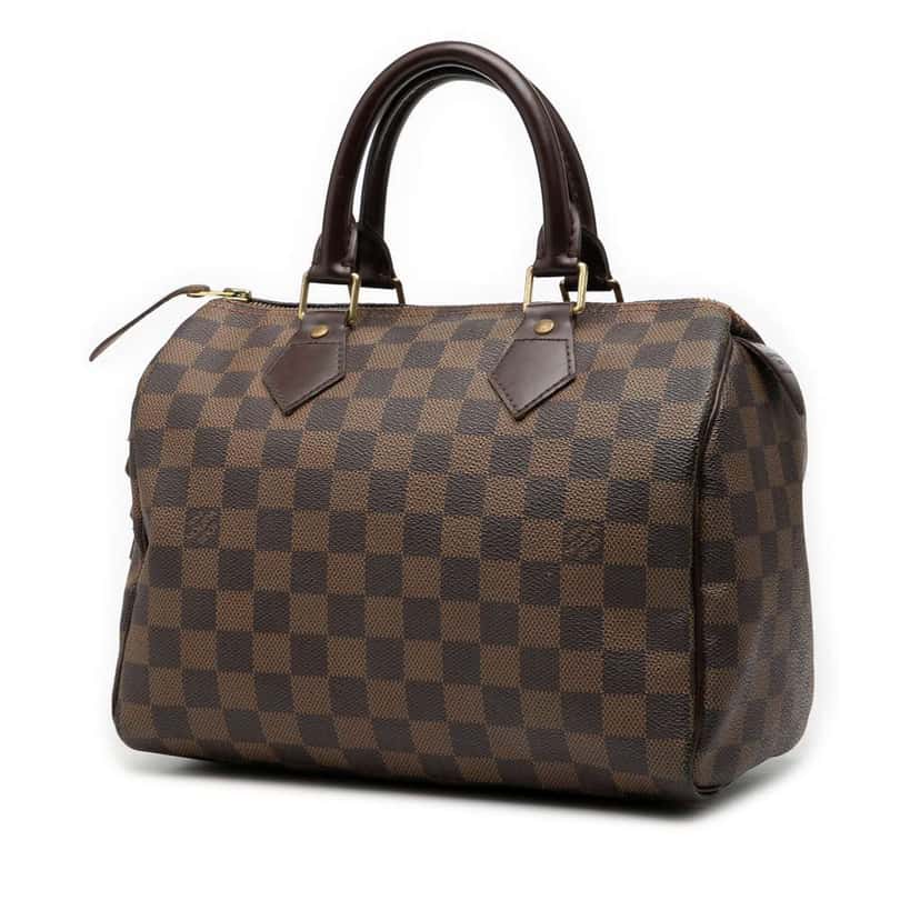 Louis Vuitton Damier Ebene Speedy 25 Brown Good condition - Back View