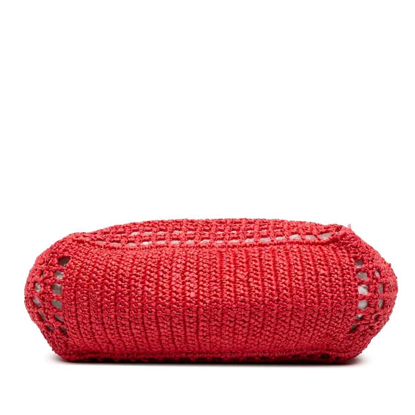 Dolce & Gabbana Raffia Tote Red Good condition - Inside View