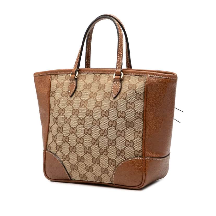 Gucci Small GG Canvas Bree Satchel Brown Canvas Very good condition - Back View
