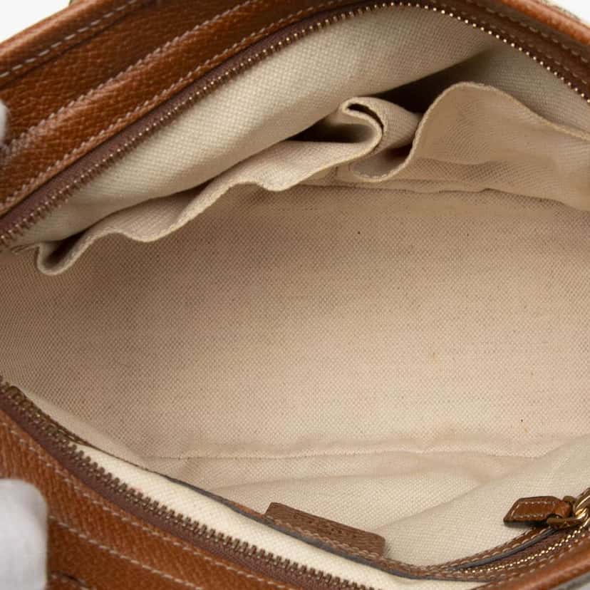 Gucci Small GG Canvas Bree Satchel Brown Canvas Very good condition - Model View
