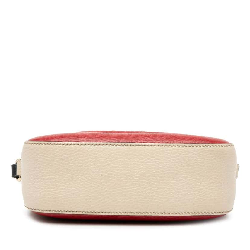 Gucci Small Tricolor Leather Soho Disco Crossbody Red Leather Very good condition - Inside View