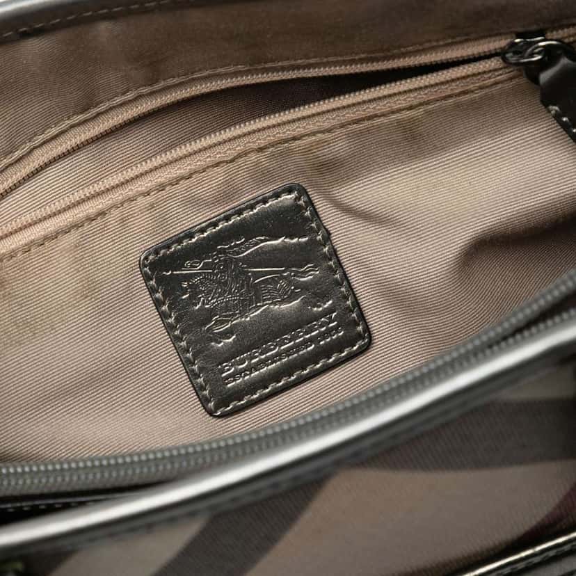 Burberry Supernova Check Coated Canvas Tote Brown Canvas Very good condition - Box View