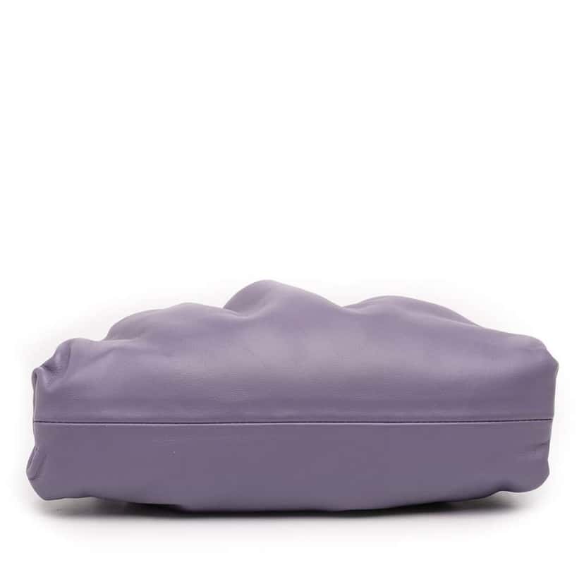 Bottega Veneta Lambskin The Mini Pouch Crossbody Purple Leather Very good condition - Inside View
