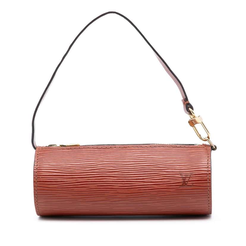 Louis Vuitton Epi Pochette Papillon Brown Leather Good condition - Front View