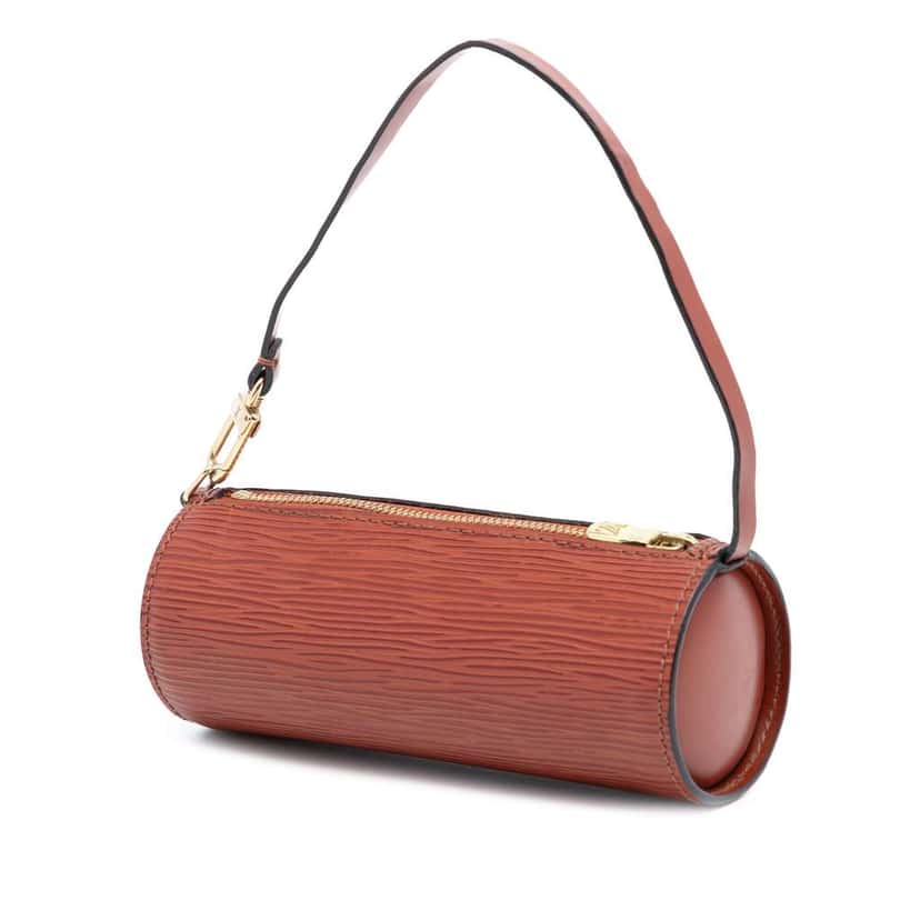 Louis Vuitton Epi Pochette Papillon Brown Leather Good condition - Back View