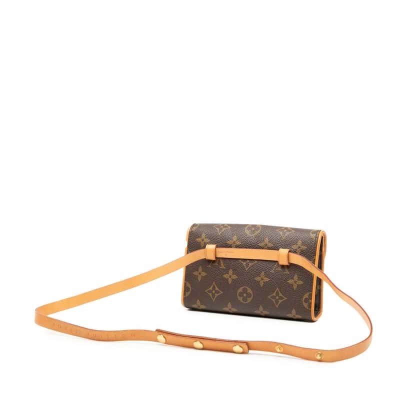 Louis Vuitton Monogram Pochette Florentine Brown Good condition - Back View