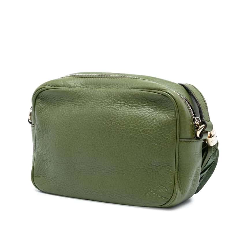 Gucci Leather Soho Disco Crossbody Green Leather Good condition - Back View