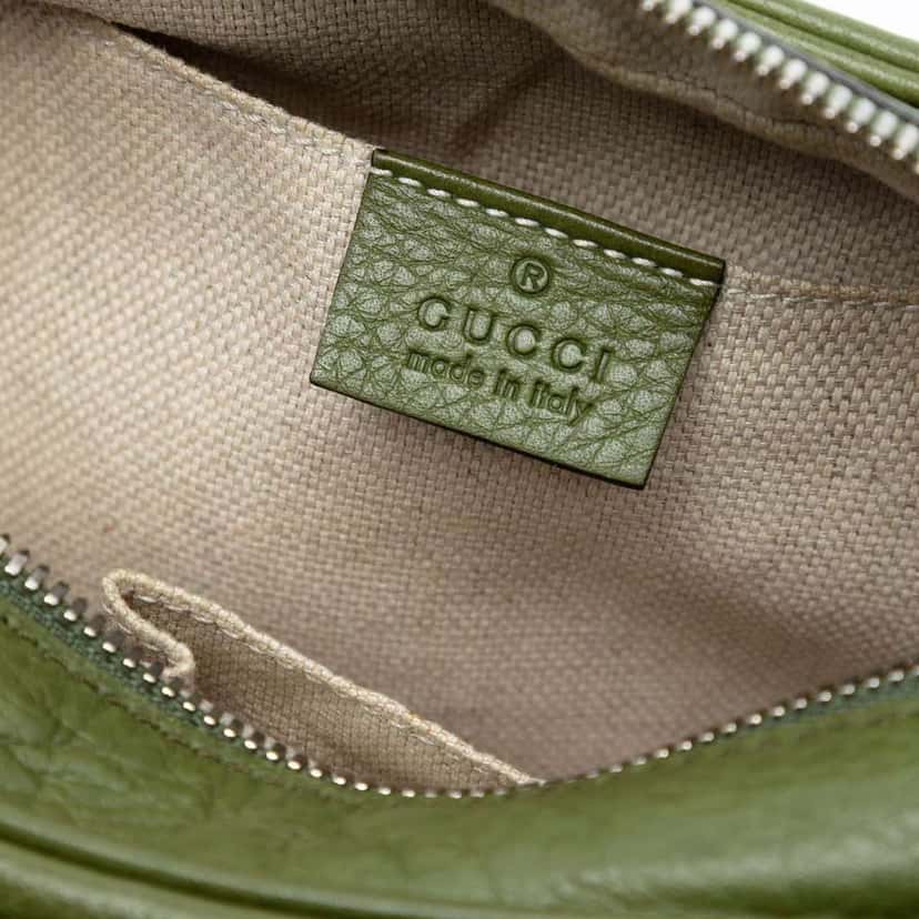 Gucci Leather Soho Disco Crossbody Green Leather Good condition - Box View
