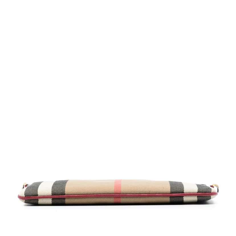 Burberry Mega Check Canvas Derby Peyton Crossbody Brown Canvas Good condition - Inside View