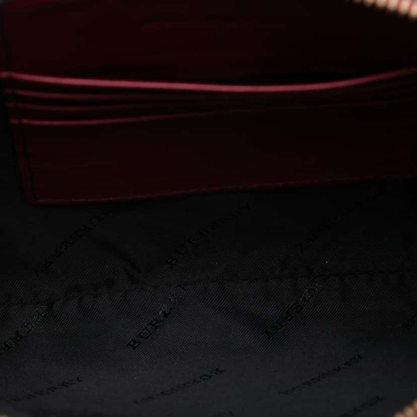 Burberry Mega Check Canvas Derby Peyton Crossbody Brown Canvas Good condition - Model View