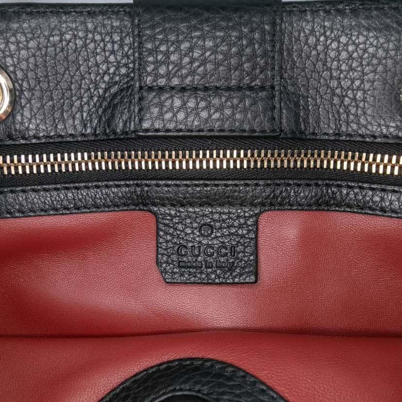 Gucci Medium Pony Hair Bamboo Shopper Satchel Orange Good condition - Box View