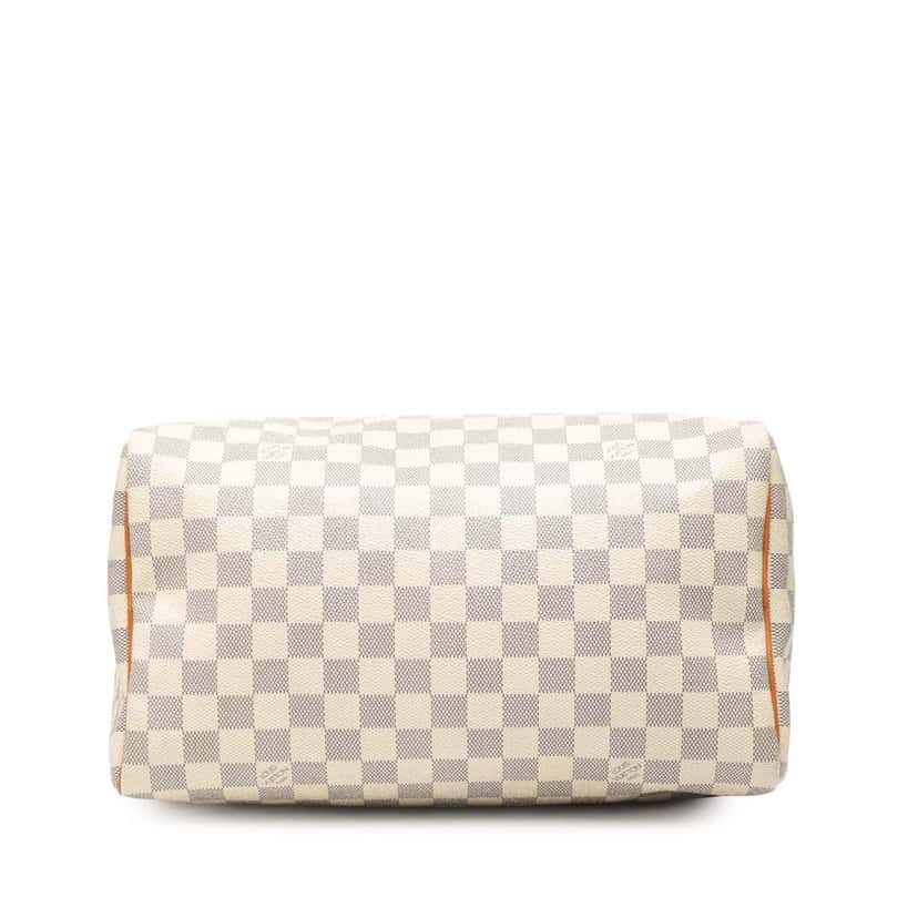 Louis Vuitton Damier Azur Speedy 30 White Good condition - Inside View