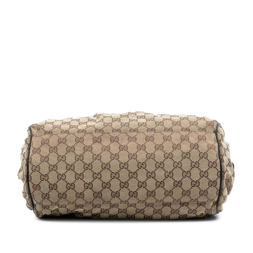 Gucci GG Canvas Sukey Satchel Brown Canvas Fair condition - Inside View