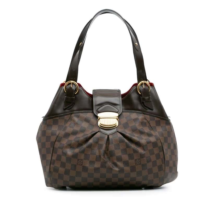 Louis Vuitton Damier Ebene Sistina GM Brown Good condition - Front View
