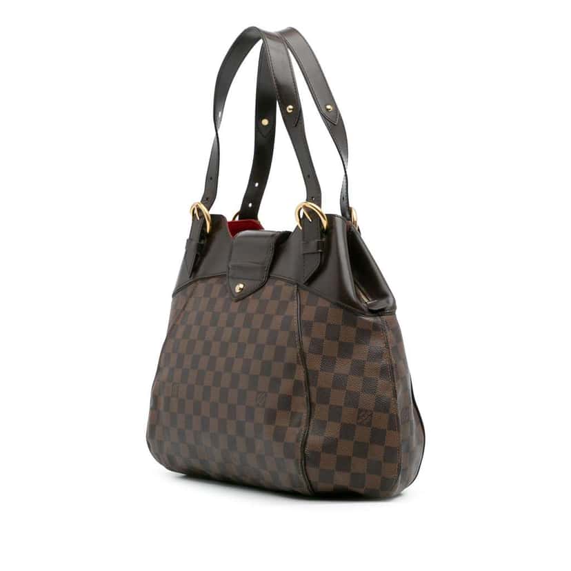 Louis Vuitton Damier Ebene Sistina GM Brown Good condition - Back View