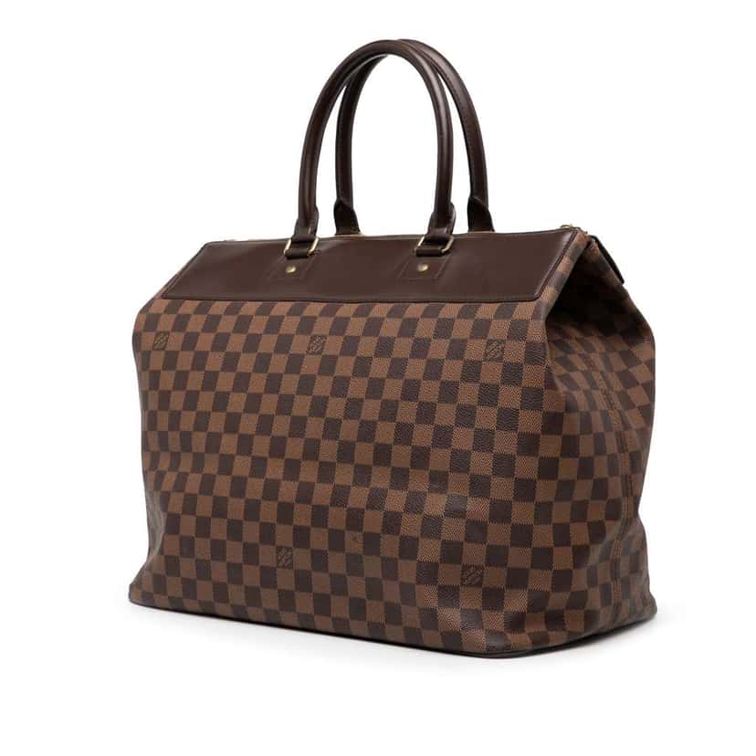Louis Vuitton Damier Ebene Greenwich PM Brown Good condition - Back View