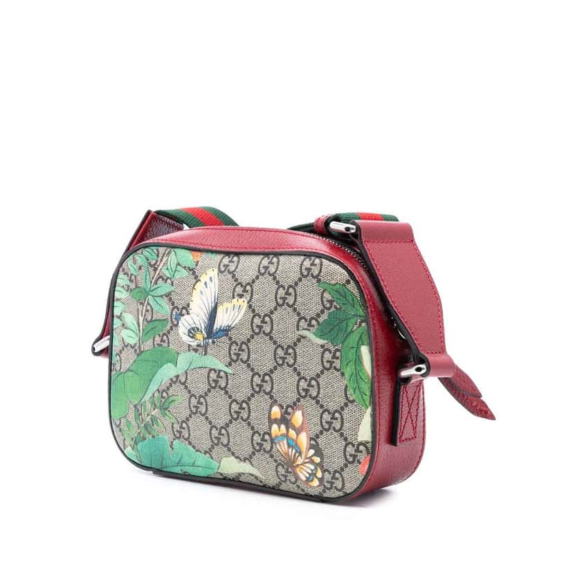 Gucci GG Supreme Tian Crossbody Brown Canvas Good condition - Back View