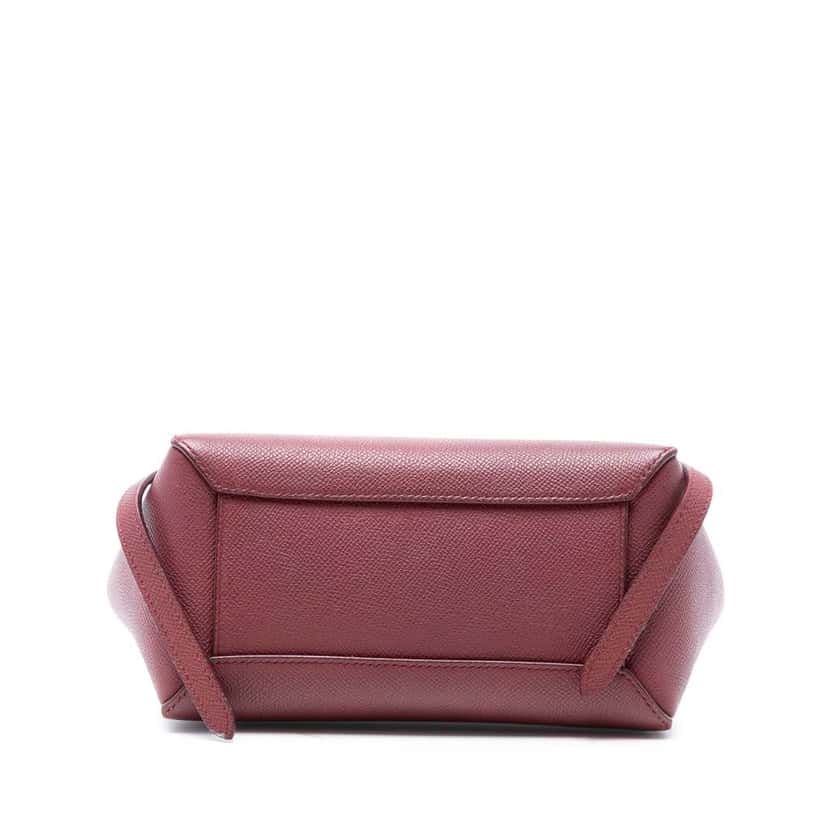 Celine Nano Grained Calfskin Belt Bag Red Leather Good condition - Inside View