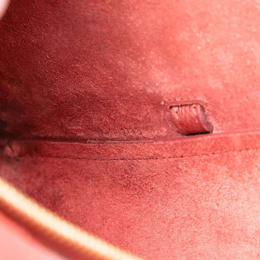 Celine Nano Grained Calfskin Belt Bag Red Leather Good condition - Box View