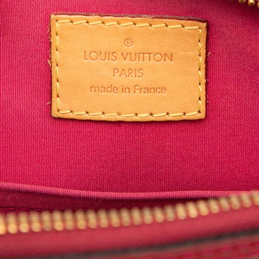 Louis Vuitton Monogram Vernis Alma BB Red Leather Good condition - Box View