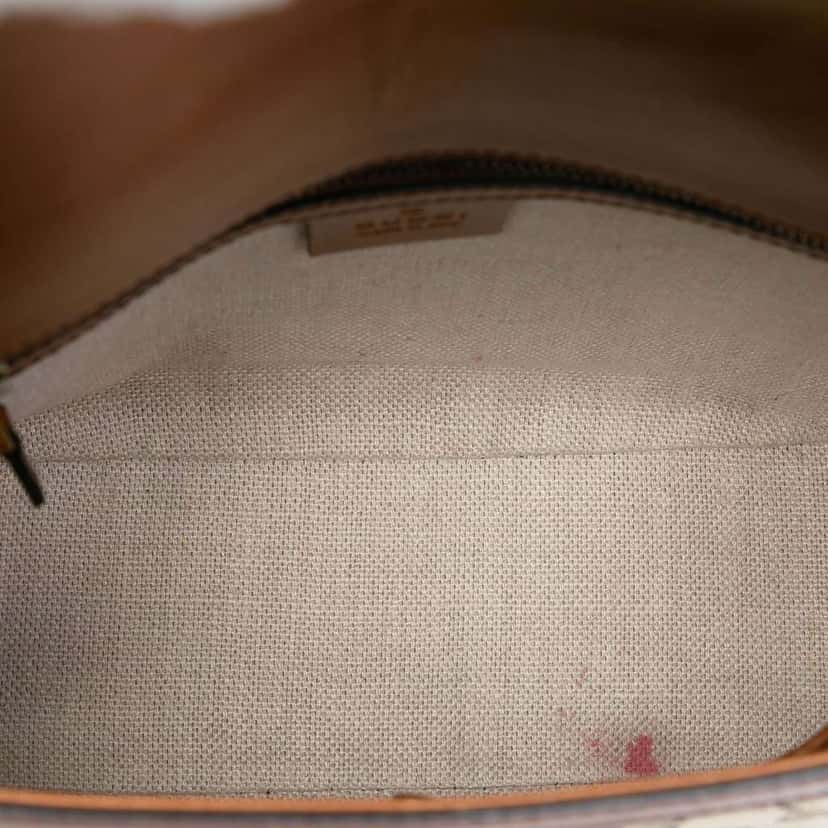 Gucci Medium GG Canvas Lady Web Crossbody Brown Canvas Good condition - Model View