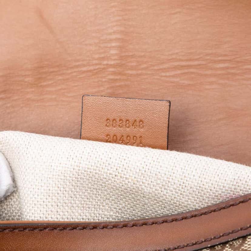 Gucci Medium GG Canvas Lady Web Crossbody Brown Canvas Good condition - Box View