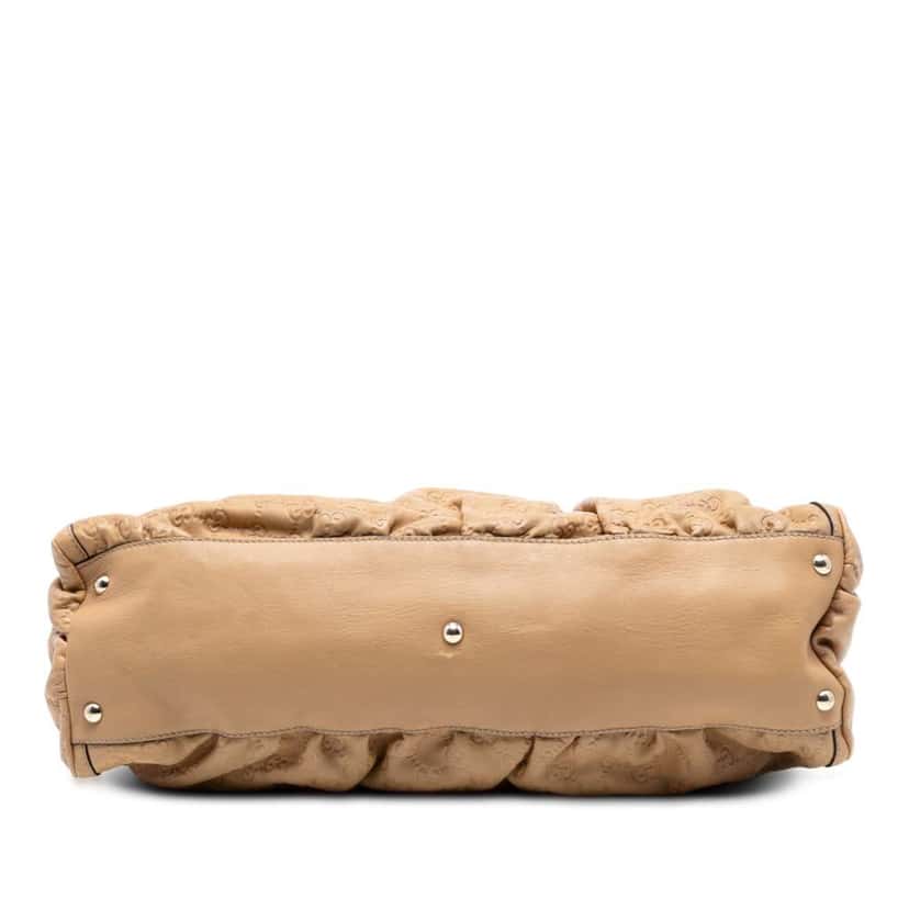 Gucci Guccissima Abbey D Ring Shoulder Bag Brown Leather Good condition - Inside View