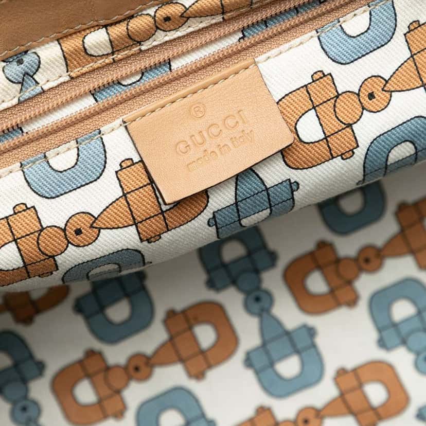 Gucci Guccissima Abbey D Ring Shoulder Bag Brown Leather Good condition - Box View