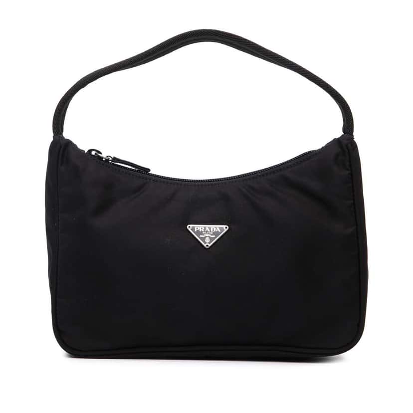 Prada Mini Tessuto Sport Shoulder Bag Black Good condition - Front View